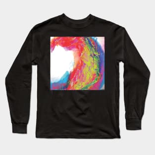 Trippy Psychedelic Wave Painting Long Sleeve T-Shirt